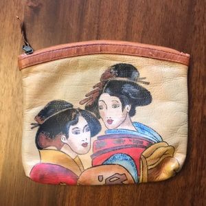 ☃️ 4/$20 Emily Ann Of Boca Raton Hand Painted Makeup Bag